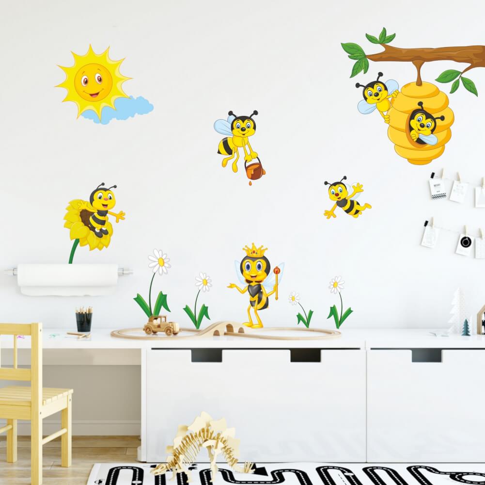 Zidne naljepnice - kraljevstvo pčela